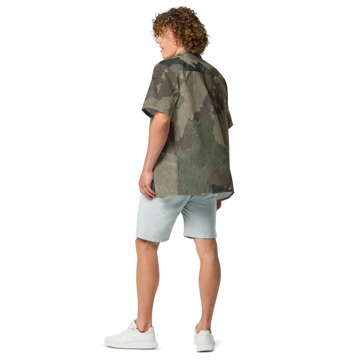 Camo Button Up Shirt | Dirty Old Brown Camouflage