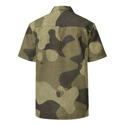 Camo Button Up Shirt | Green Fabric Camouflage