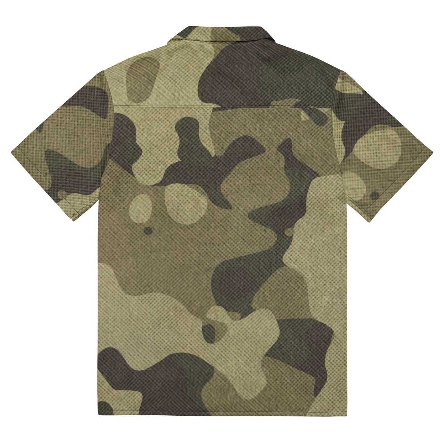 Camo Button Up Shirt | Green Fabric Camouflage