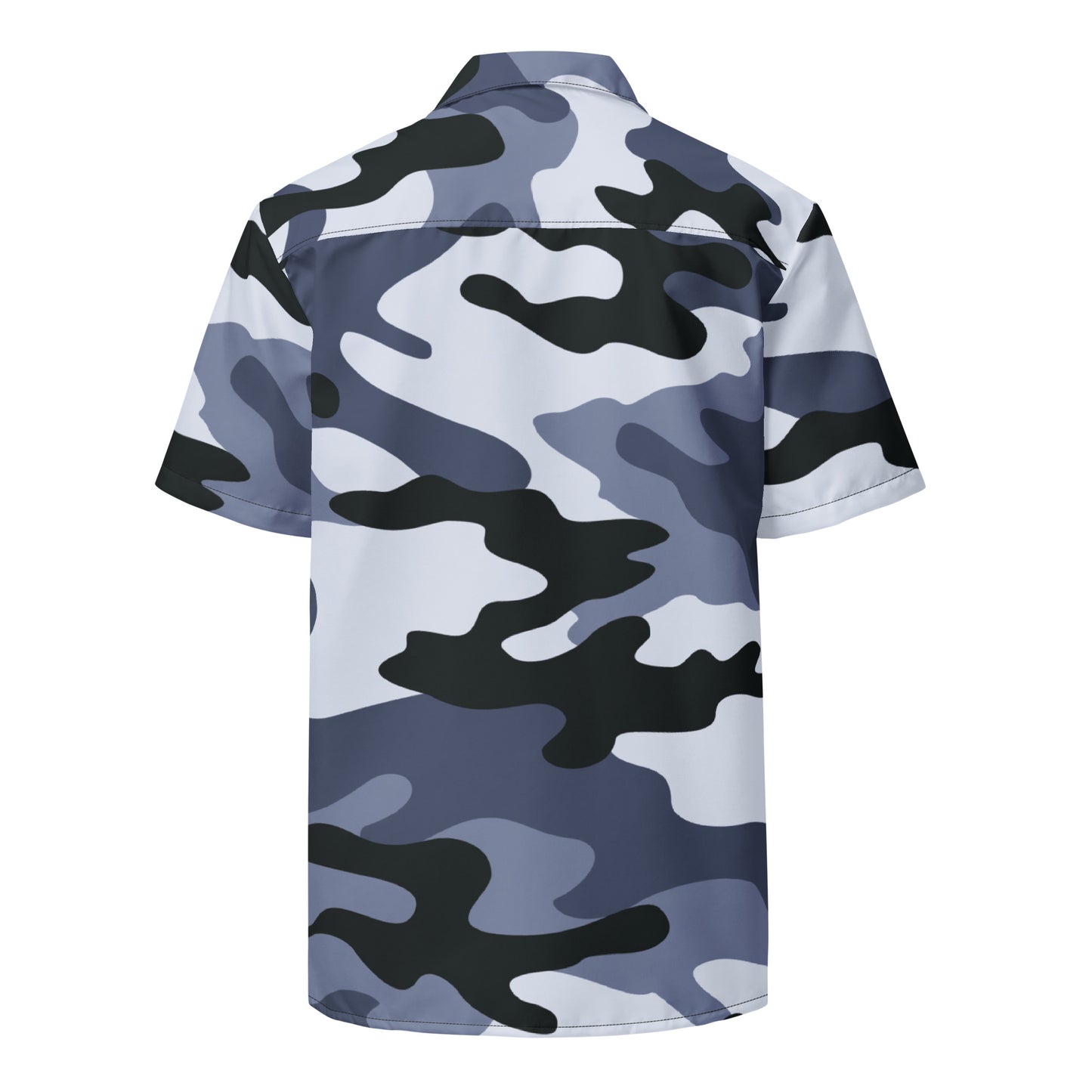 Camo Button Up Shirt | Light Blue Camouflage