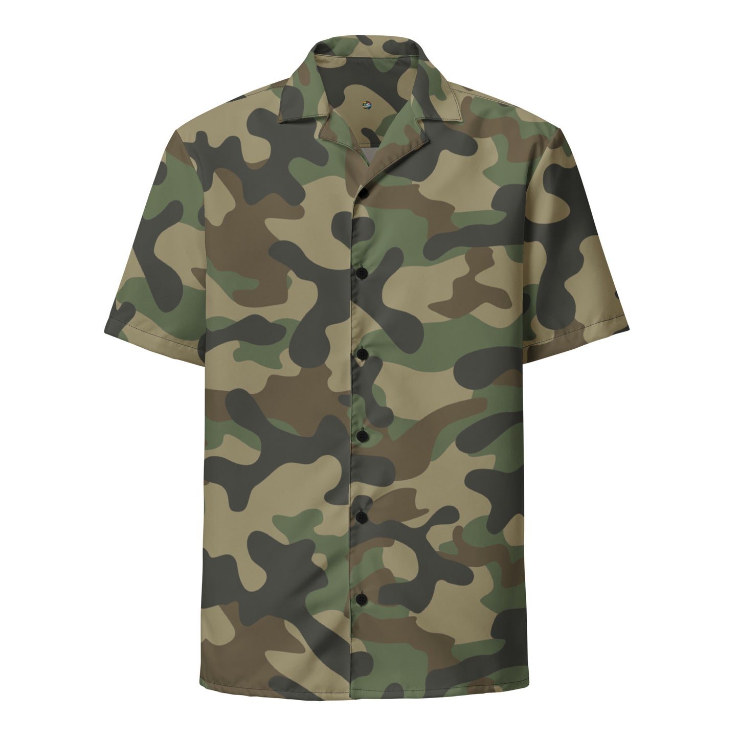 Camo Button Up Shirt | Military Brown