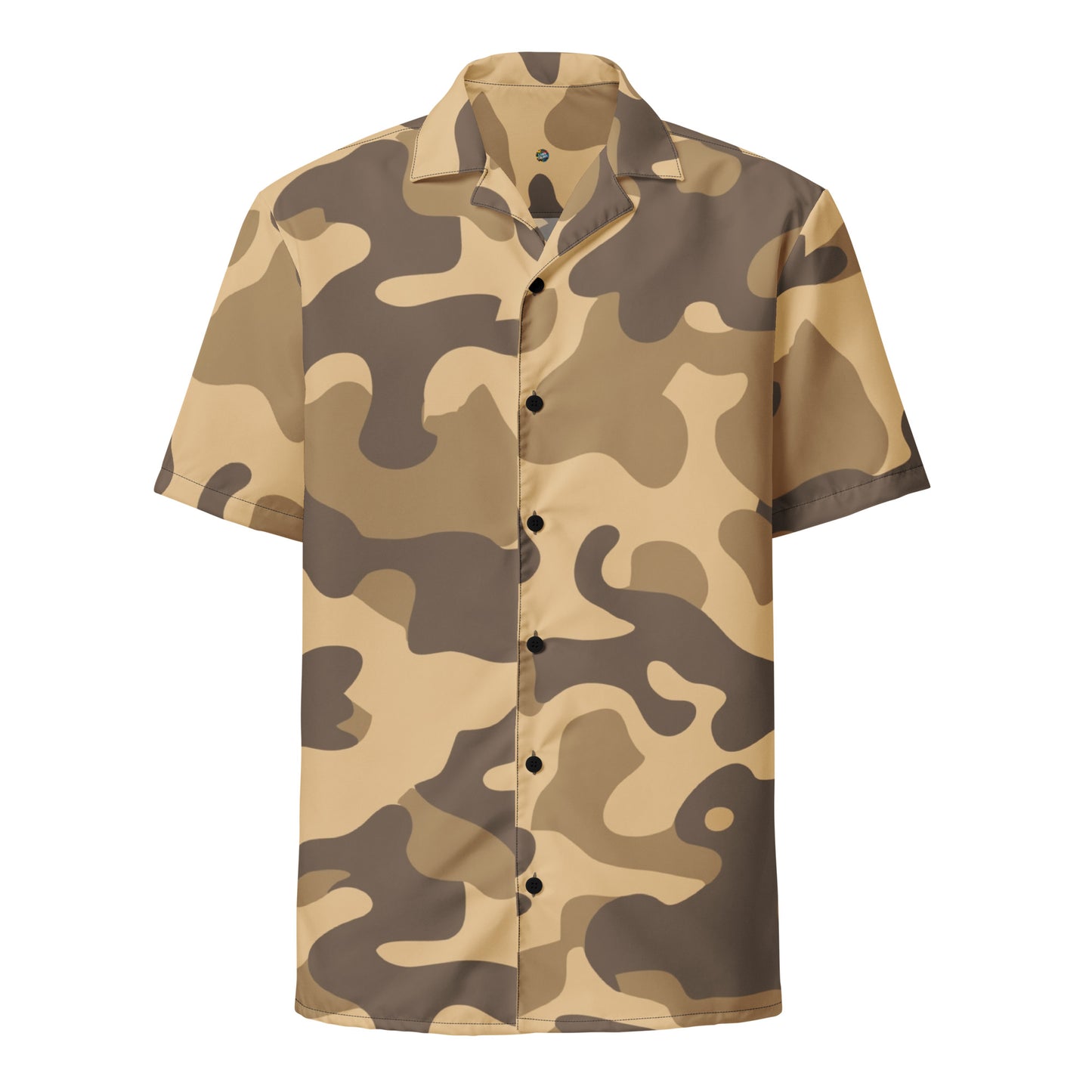 Camo Button Up Shirt | Khaki Camouflage