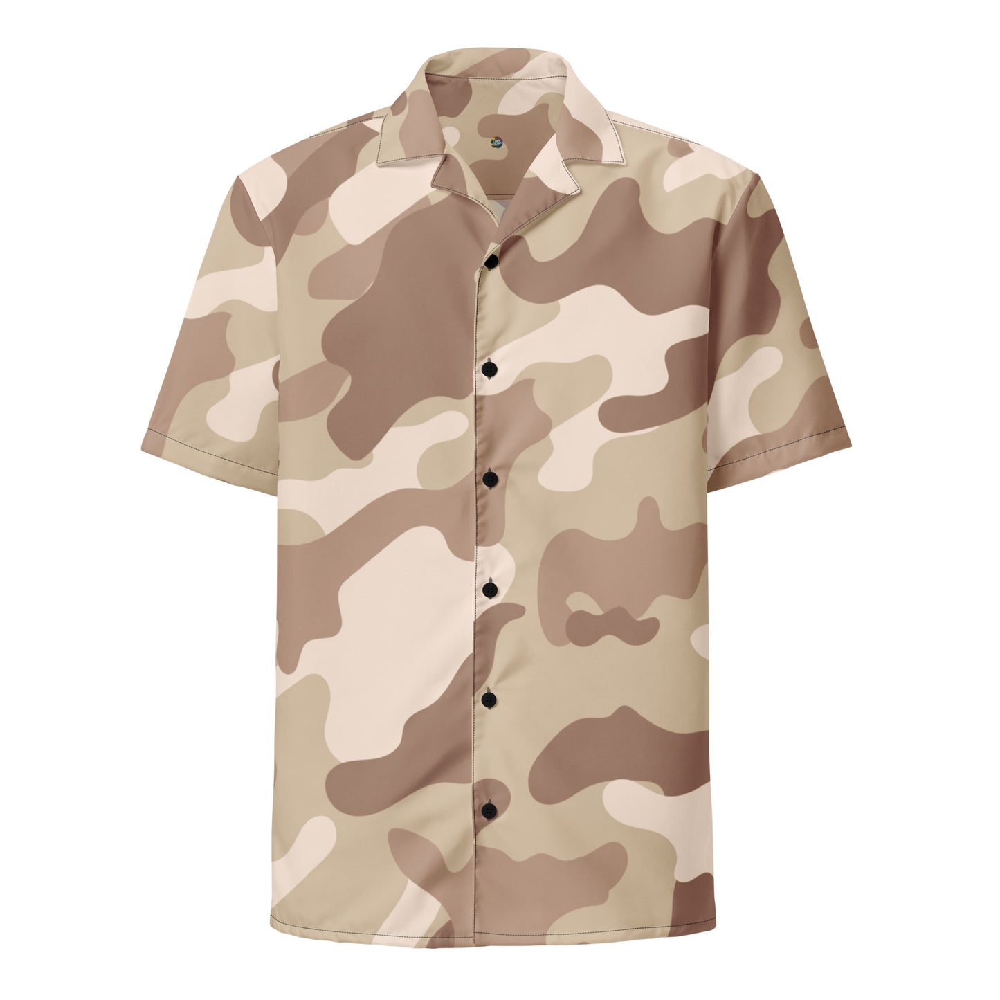 Camo Button Up Shirt | Desert Brown Camouflage