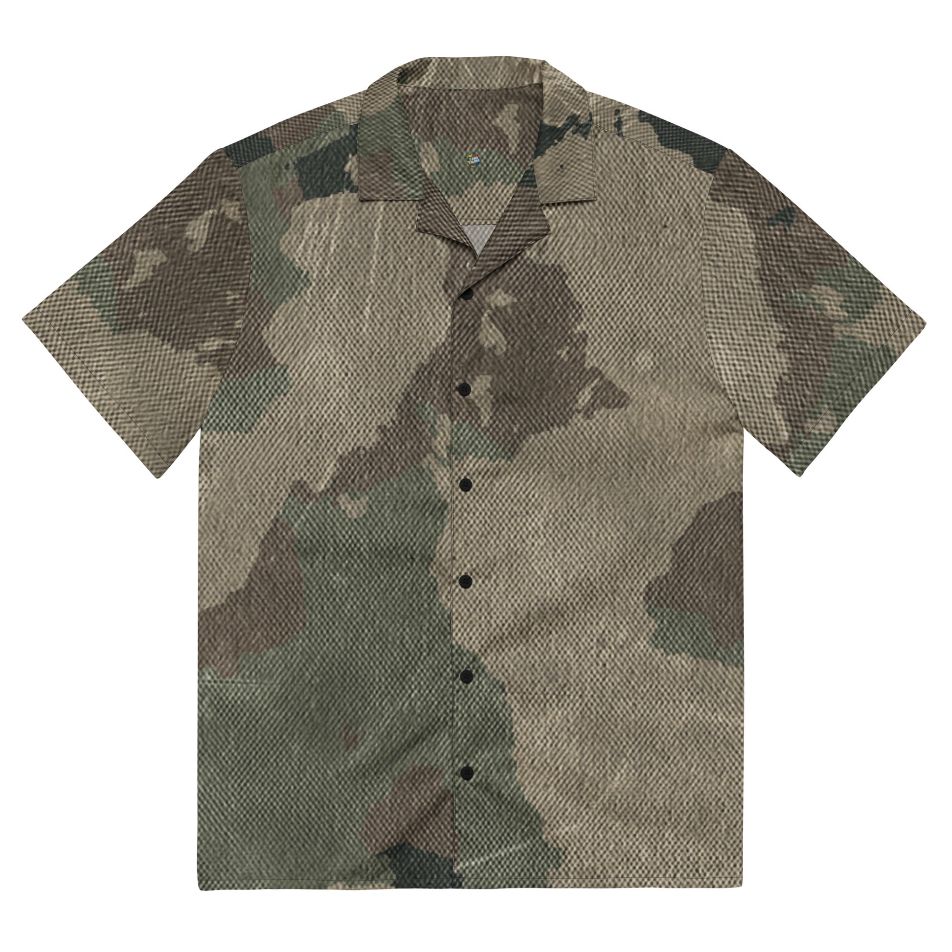 Camo Button Up Shirt | Dirty Old Brown Camouflage