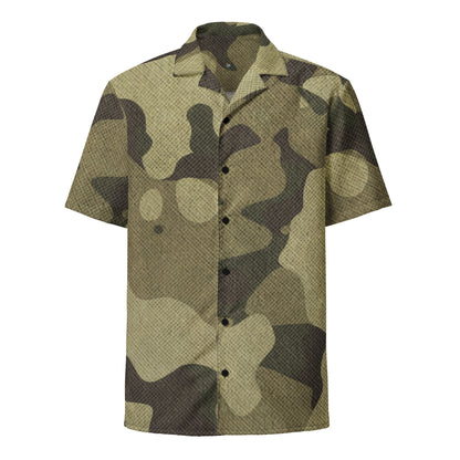 Camo Button Up Shirt | Green Fabric Camouflage