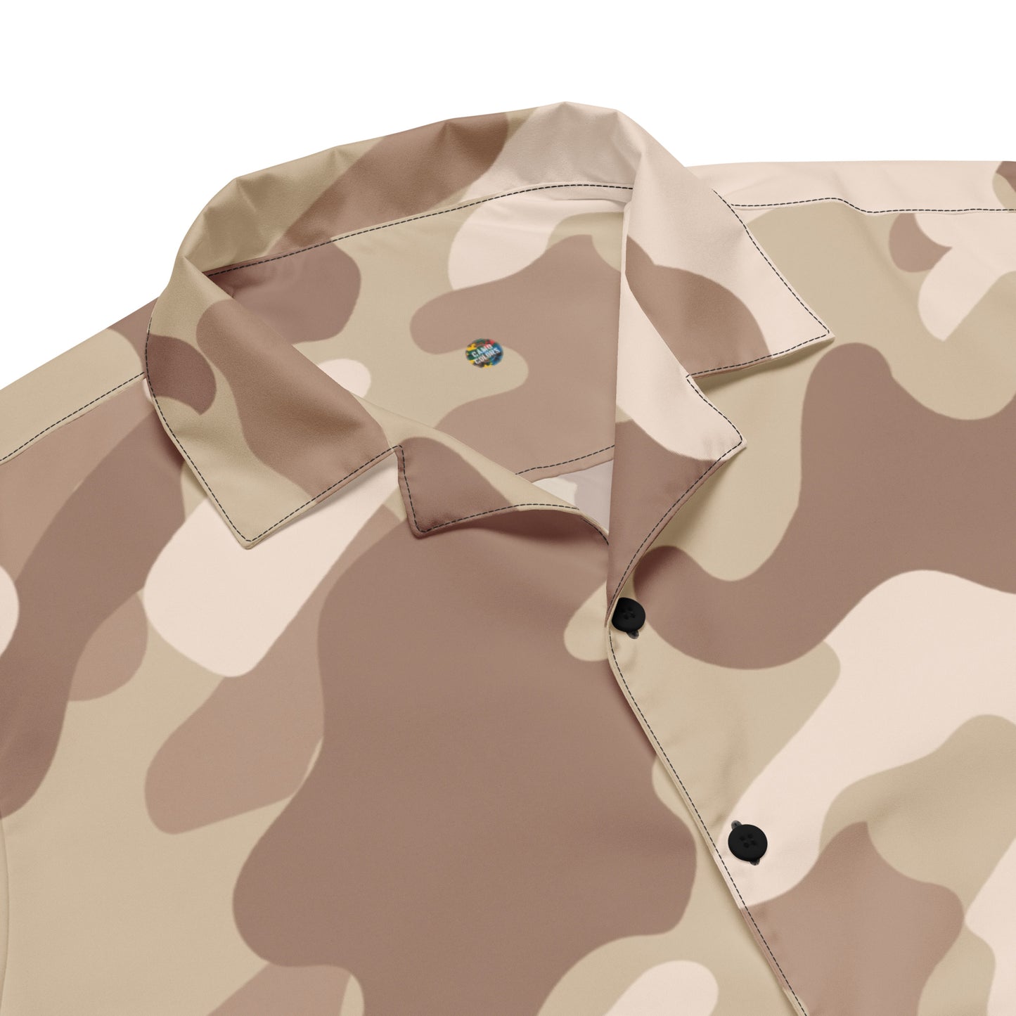 Camo Button Up Shirt | Desert Brown Camouflage