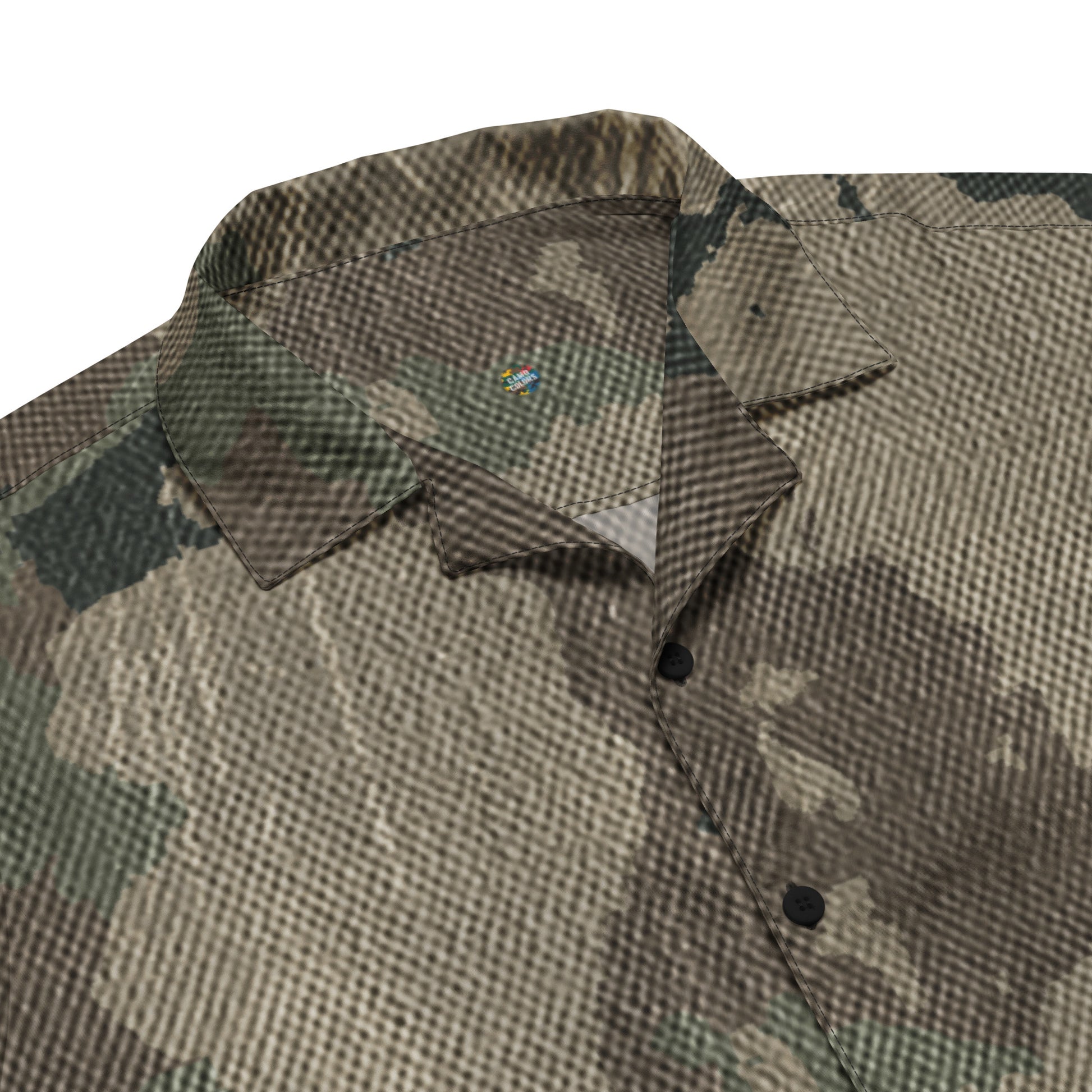 Camo Button Up Shirt | Dirty Old Brown Camouflage