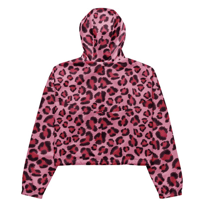 Women's Windbreaker | Pink, Cherry and Black Leopard