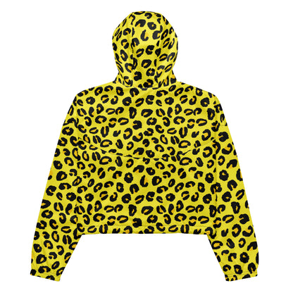 Women's Windbreaker | Yellow and Black Leopard