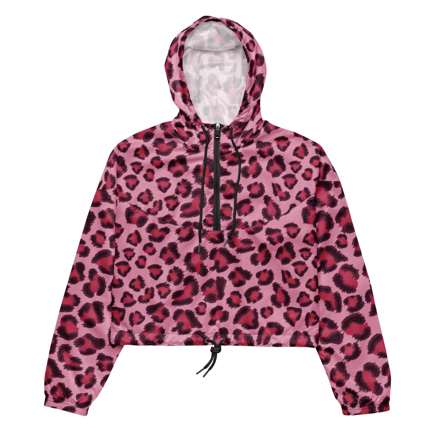 Women's Windbreaker | Pink, Cherry and Black Leopard