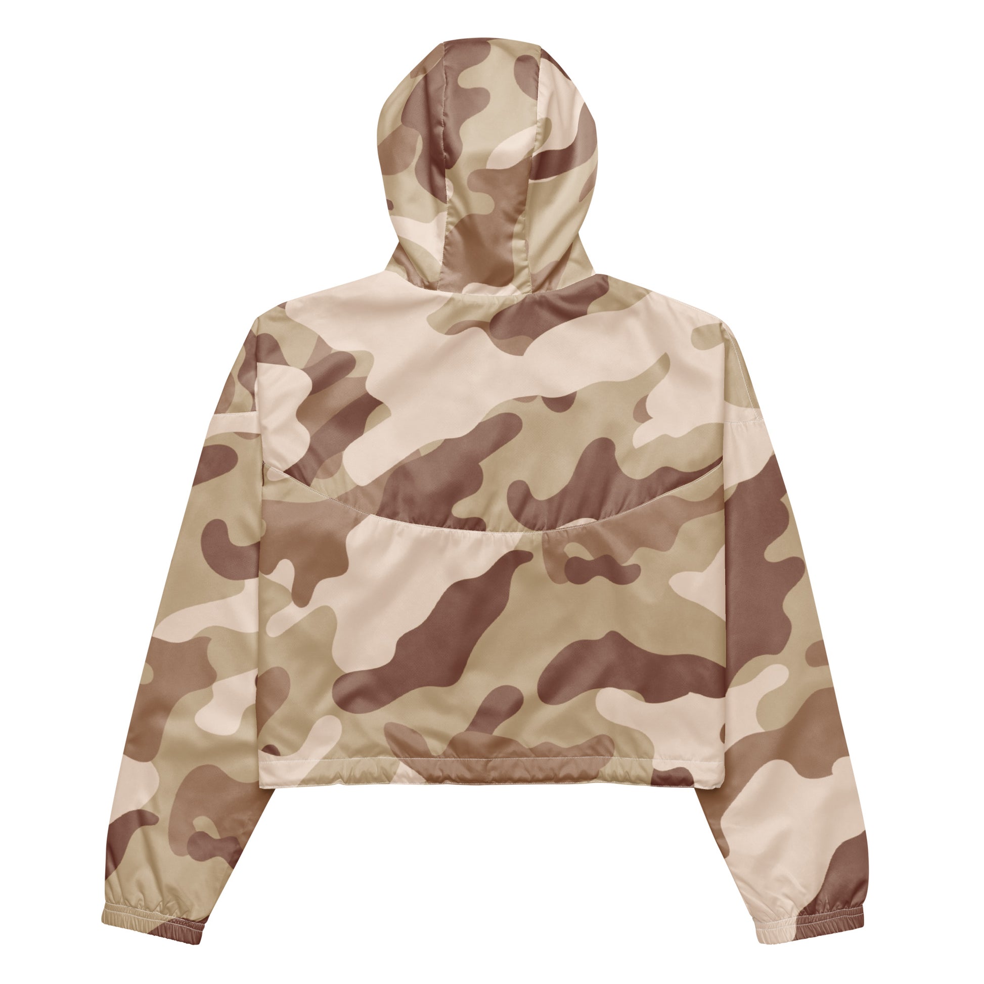 Cropped Windbreaker For Women | Desert Brown Camouflage