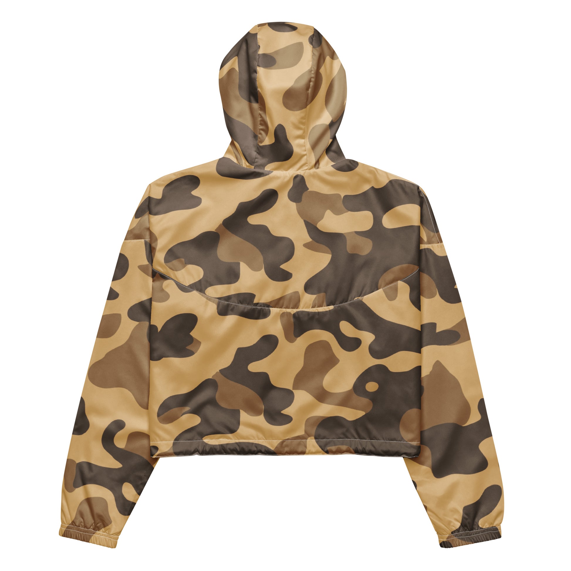 Cropped Windbreaker For Women | Khaki Camouflage