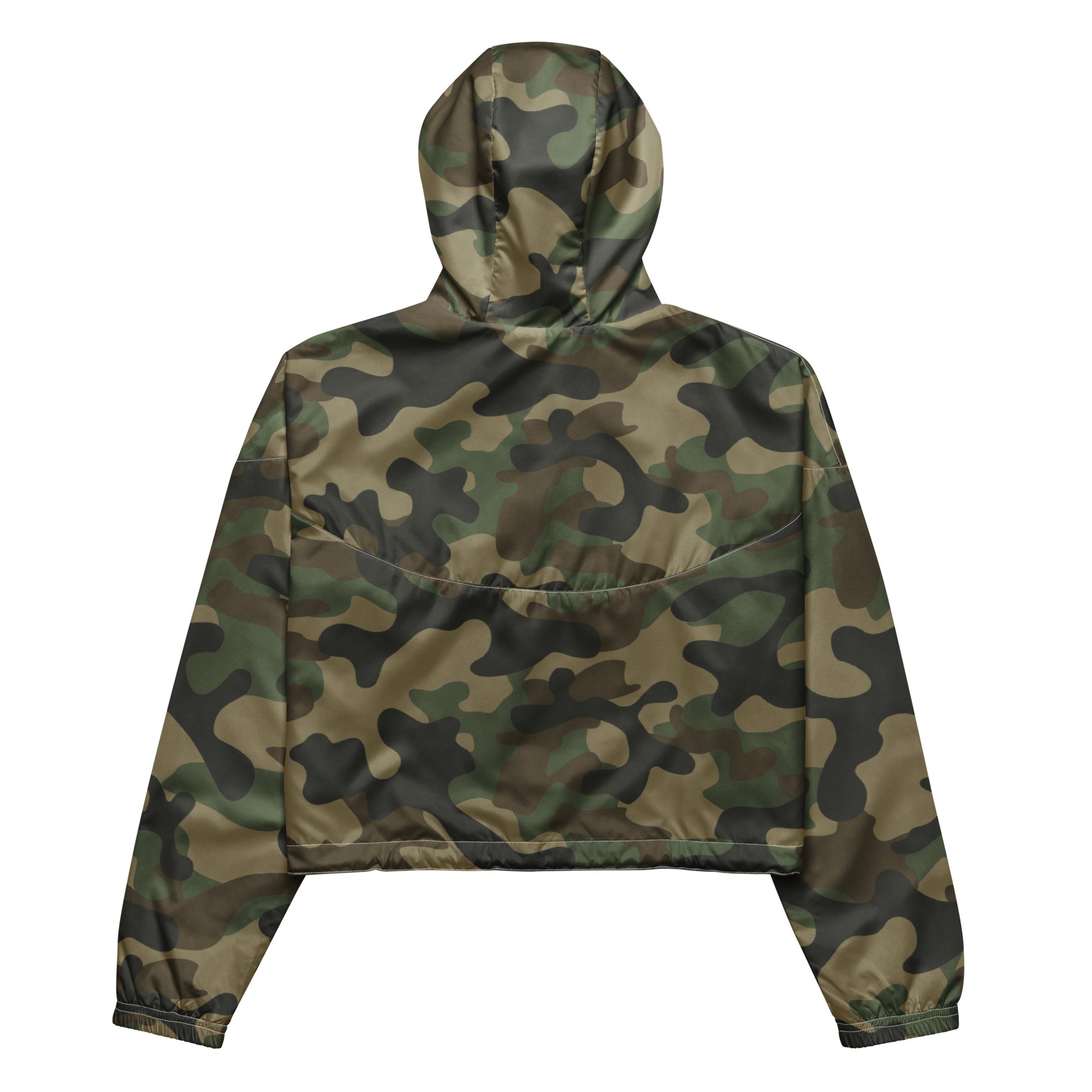 Cropped Windbreaker | Military Brown Camouflage