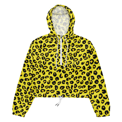 Women's Windbreaker | Yellow and Black Leopard