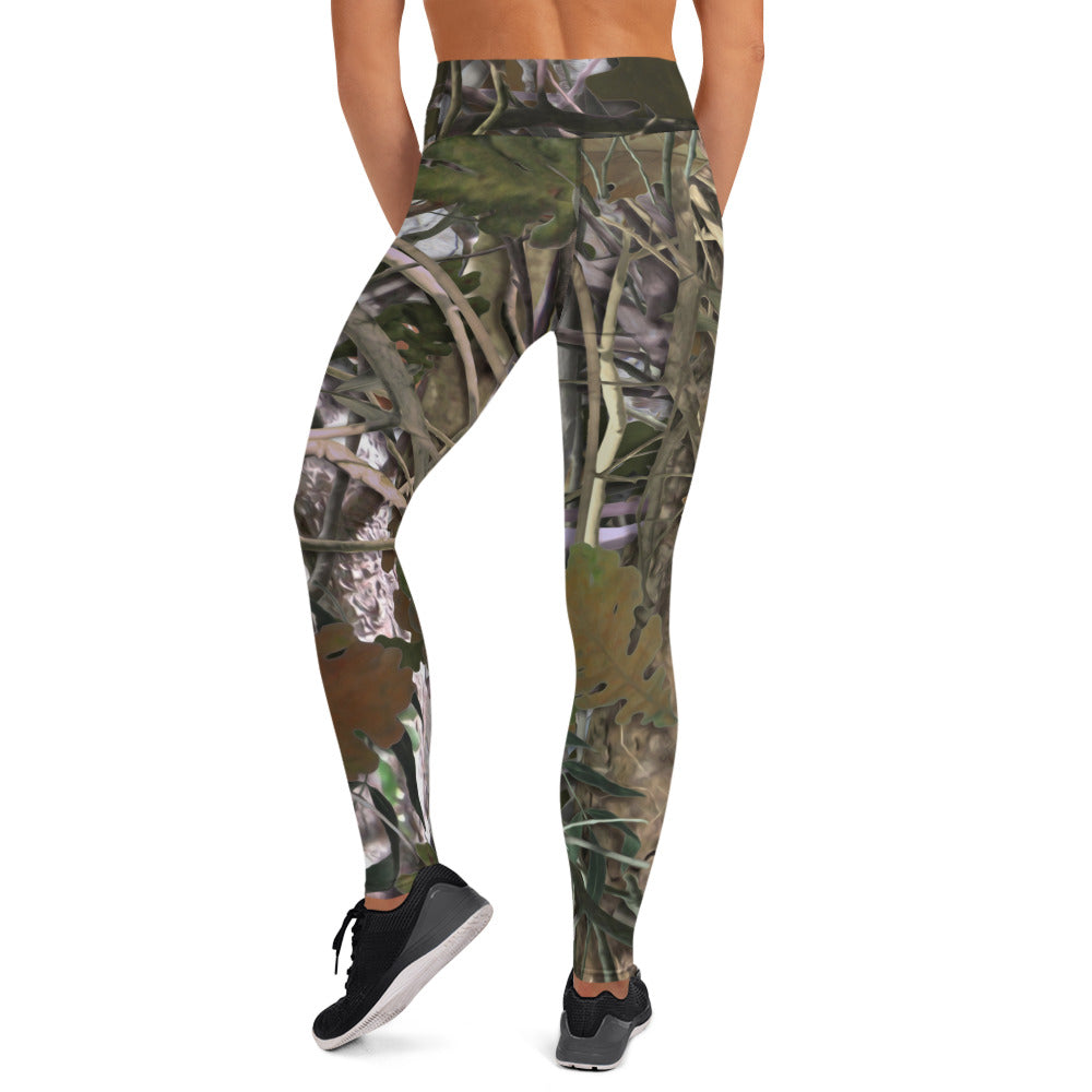 Yoga Pants | Brown Oak Tree Camouflage