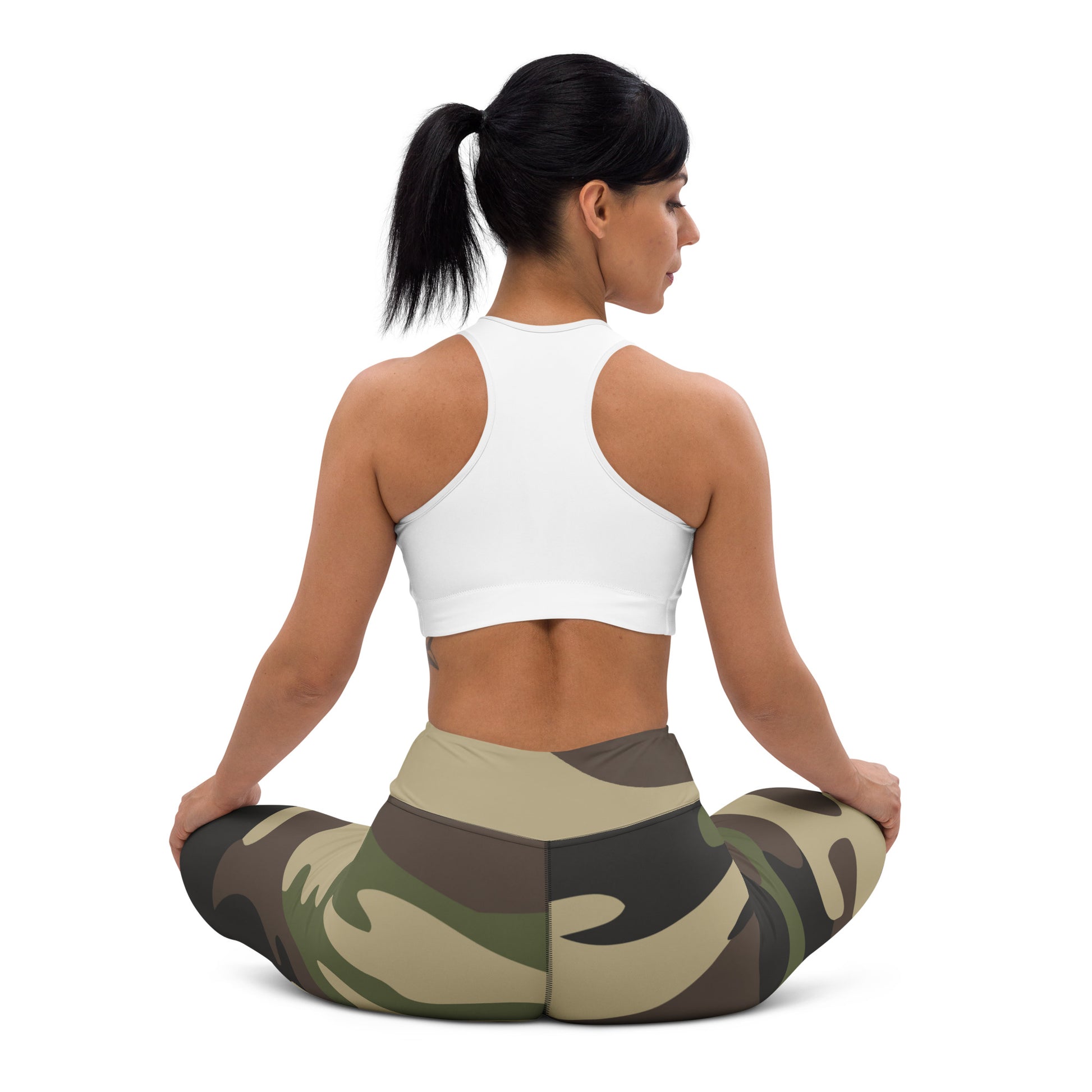 Yoga Pants | Classic Green Camouflage