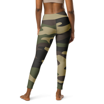 Yoga Pants | Classic Green Camouflage