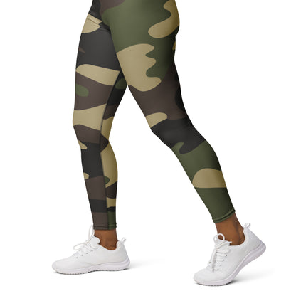 Yoga Pants | Classic Green Camouflage