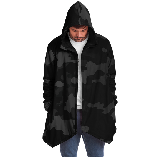 Camo Cloak | Black Camouflage | Microfleece