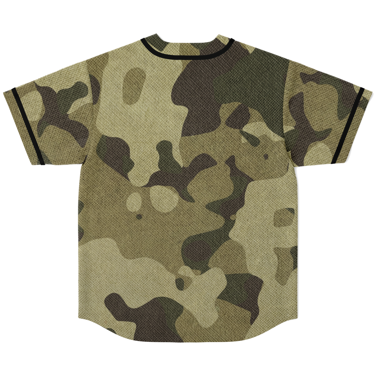 Camo Baseball Jersey | Green Fabric Camouflage