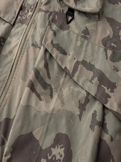 Men's Camouflage Hooded Zip Jacket: Multi-pocket, Loose Fit