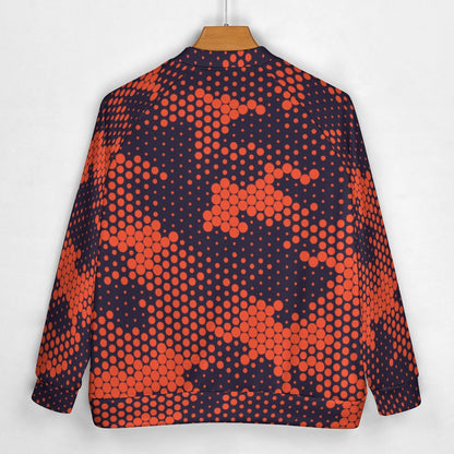 Men's Camo Jacket | Orange & Blue Digital Camouflage