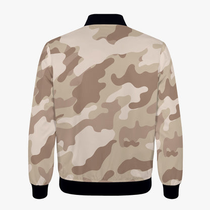 Women's Camo Bomber Jacket | Desert Brown Camouflage