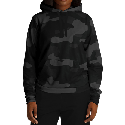 Camo Hoodie | Black Camouflage Pullover