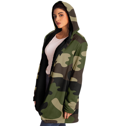 Camo Cloak | Classic Green Camouflage | Microfleece