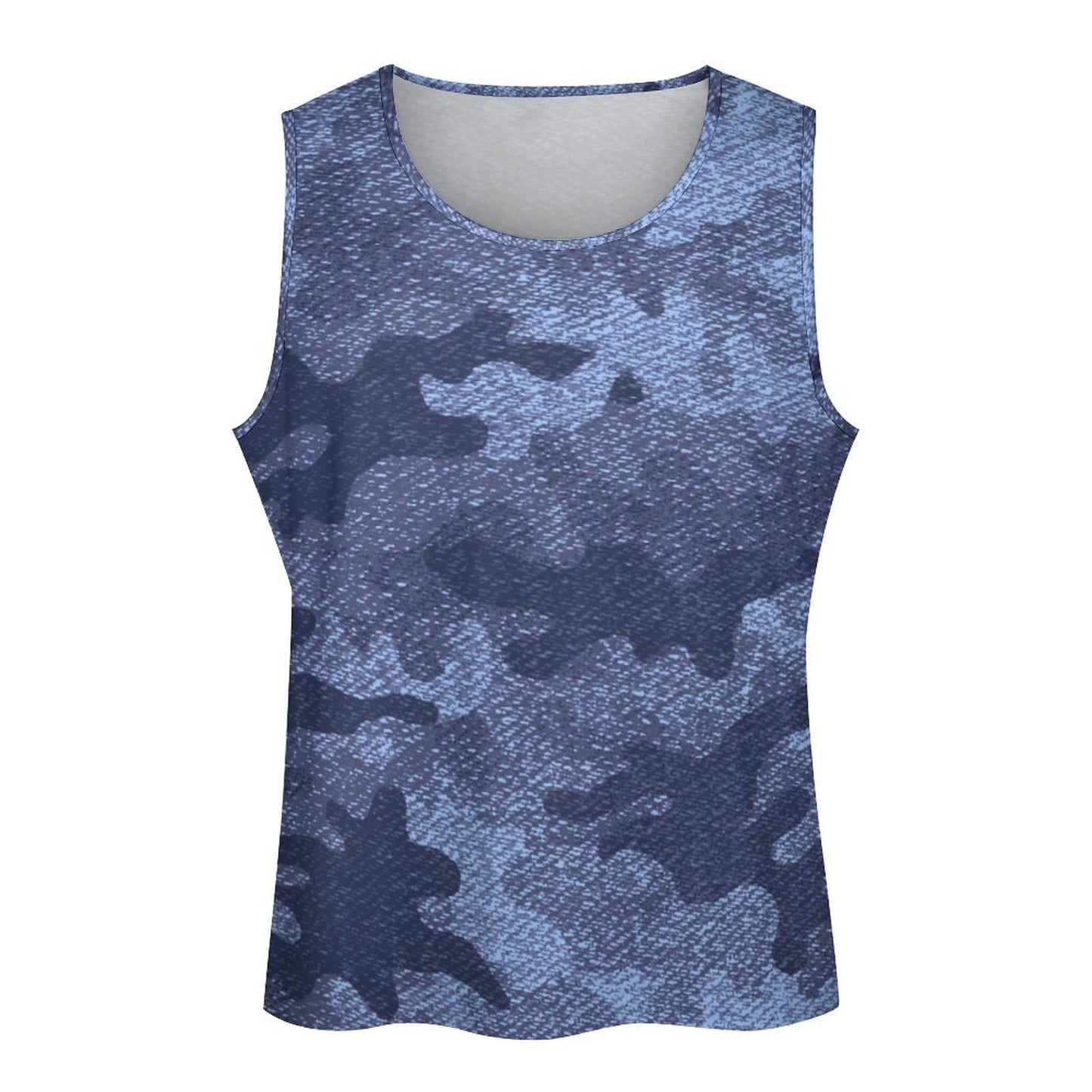 Camo Tank Top | Blue Denim Camouflage