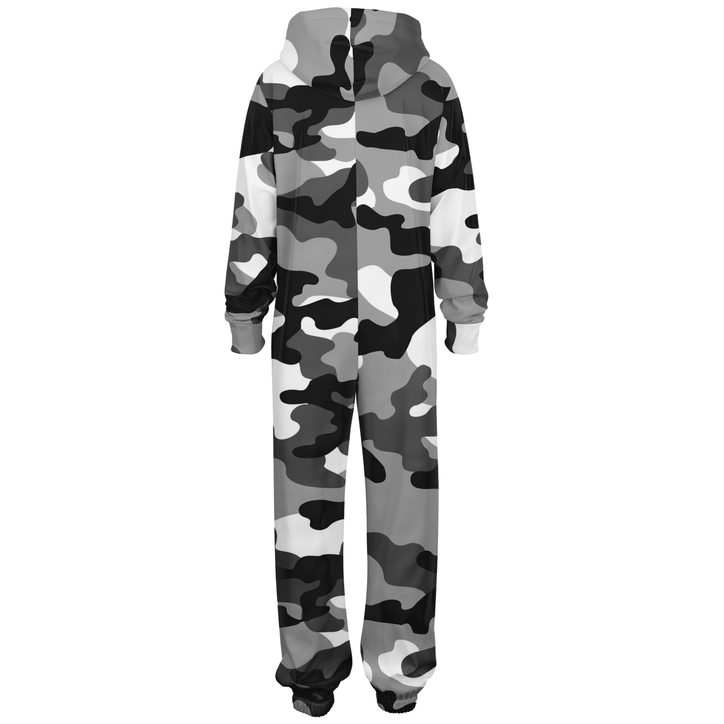 Camo Onesie | Gray, Black and White Camouflage