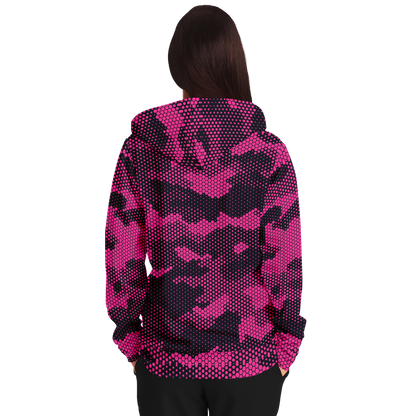 Zip-Up Hoodie | Digital Pink Camouflage