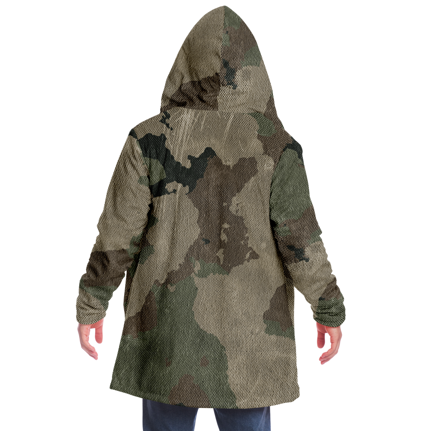 Camo Cloak | Dirty Brown Camouflage | Microfleece