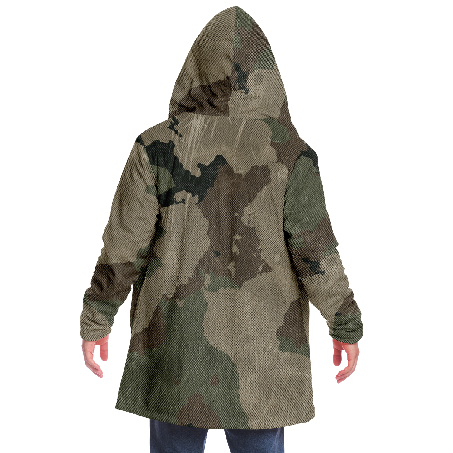 Camo Cloak | Dirty Brown Camouflage | Microfleece