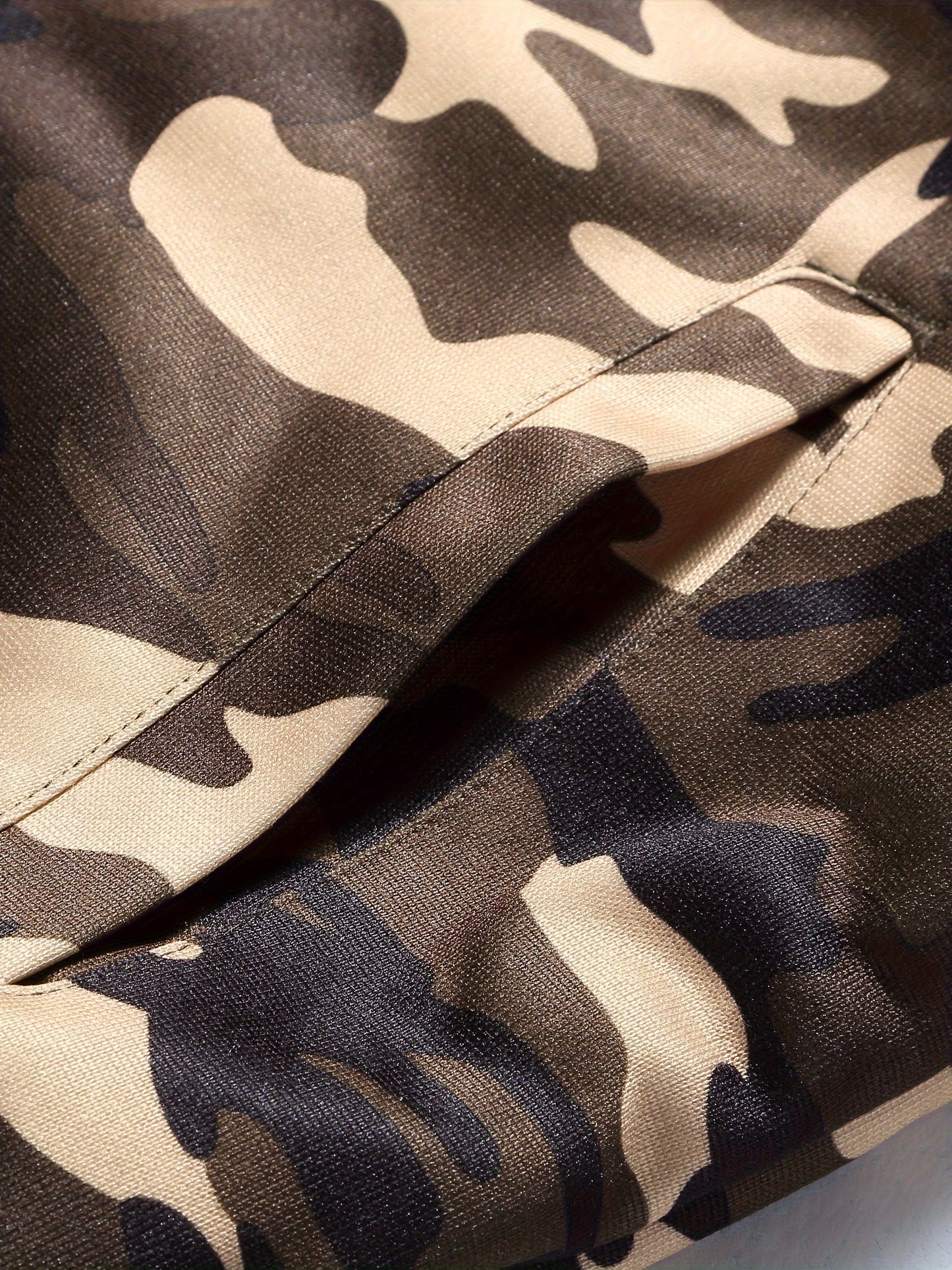 Men's Camo Fleece Jacket With Pockets | Zip Up, Long Sleeves