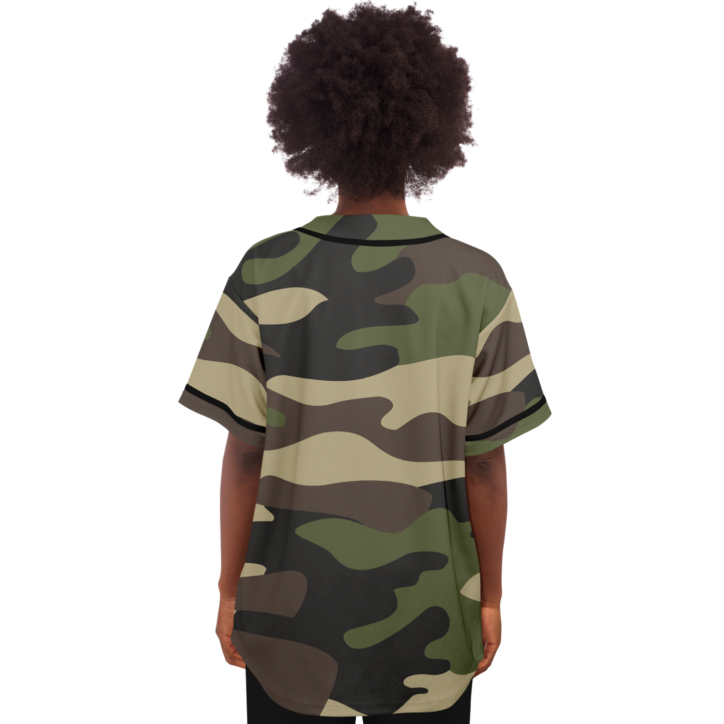 Camo Baseball Jersey | Classic Green Camouflage