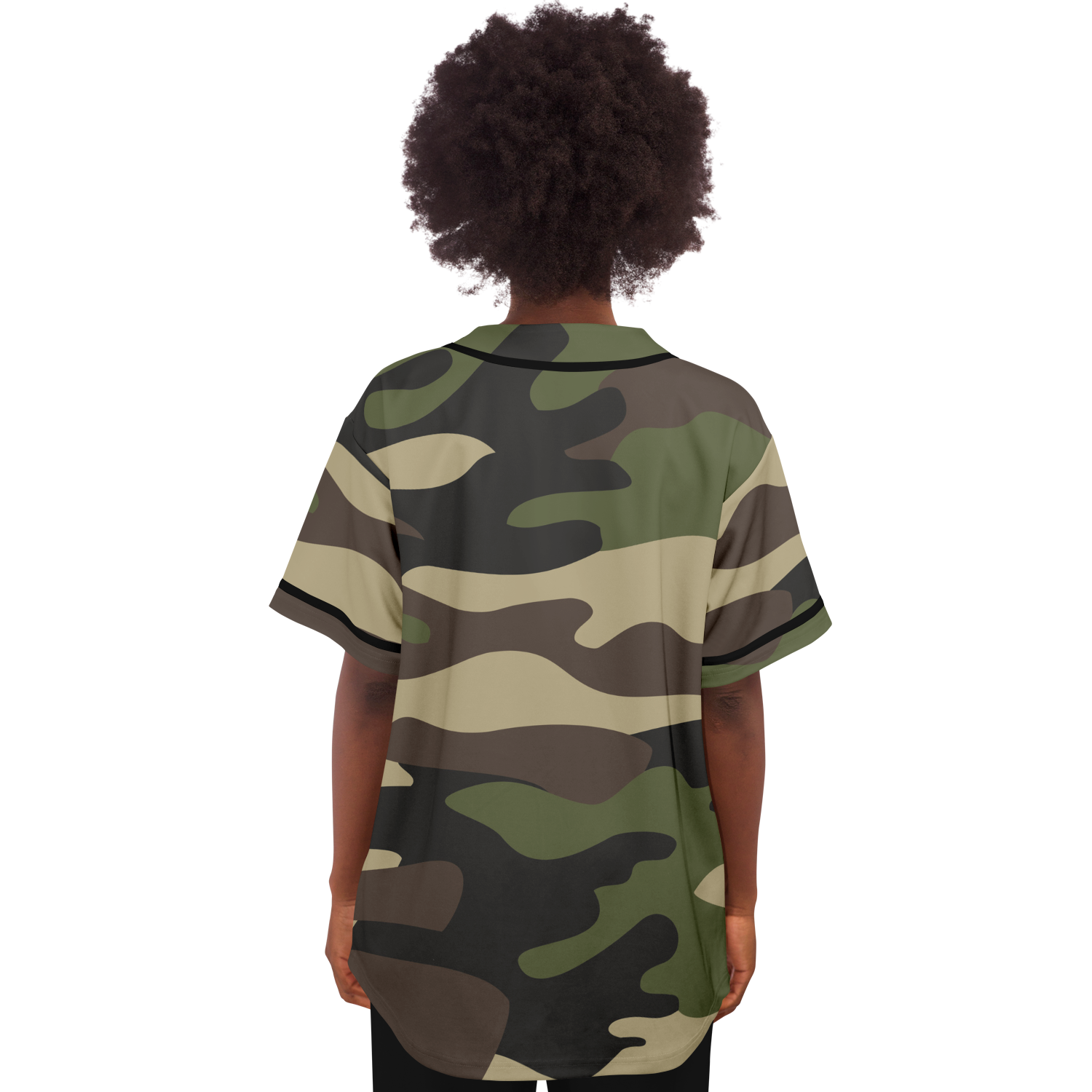 Camo Baseball Jersey | Classic Green Camouflage