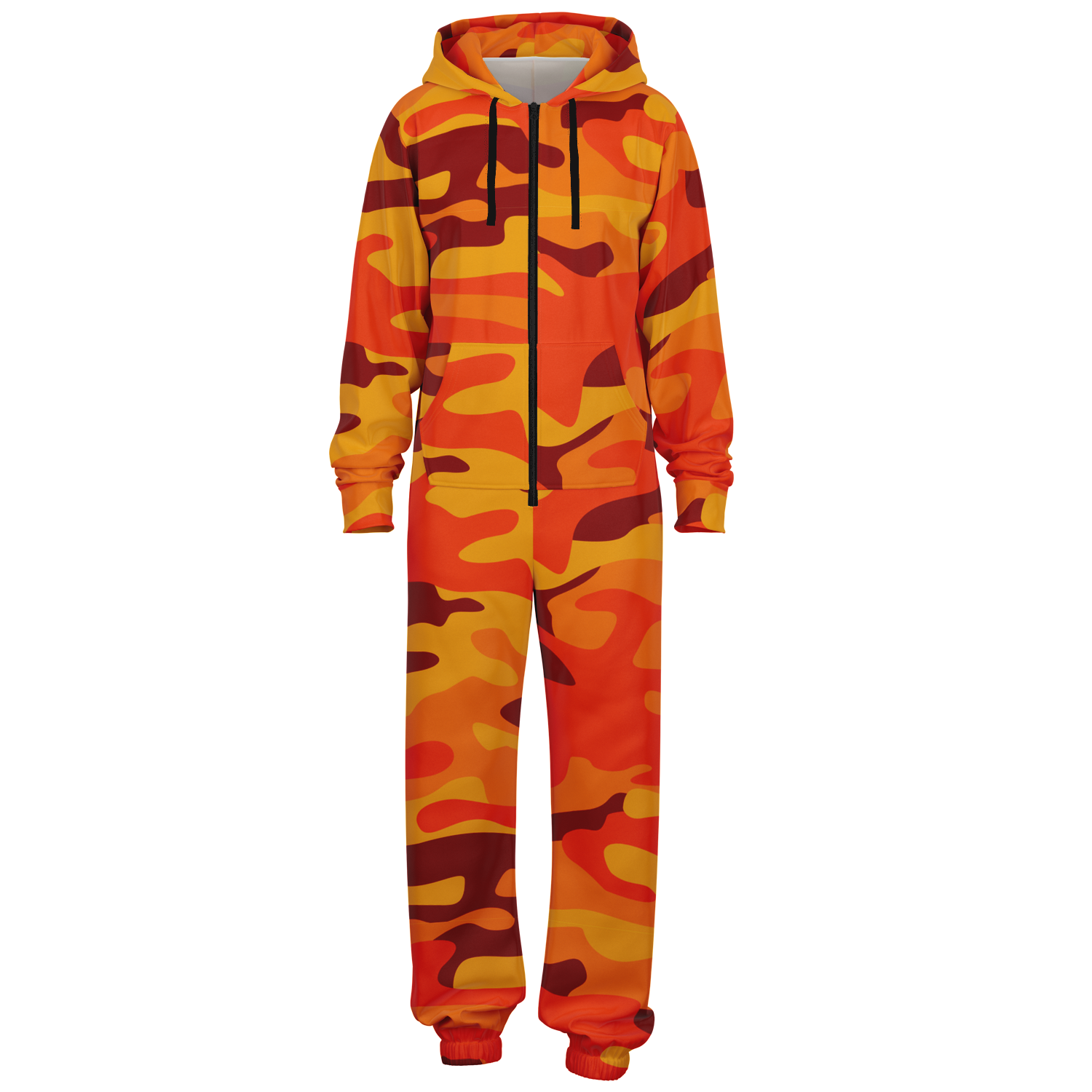 Camo Onesie | Orange and Red Camouflage