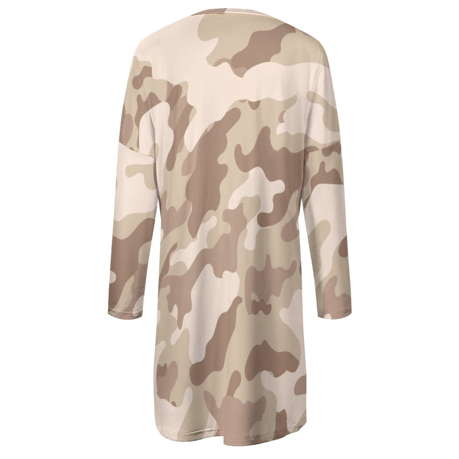 Camo Shirt | Loose Fit Long Sleeves | Desert Brown