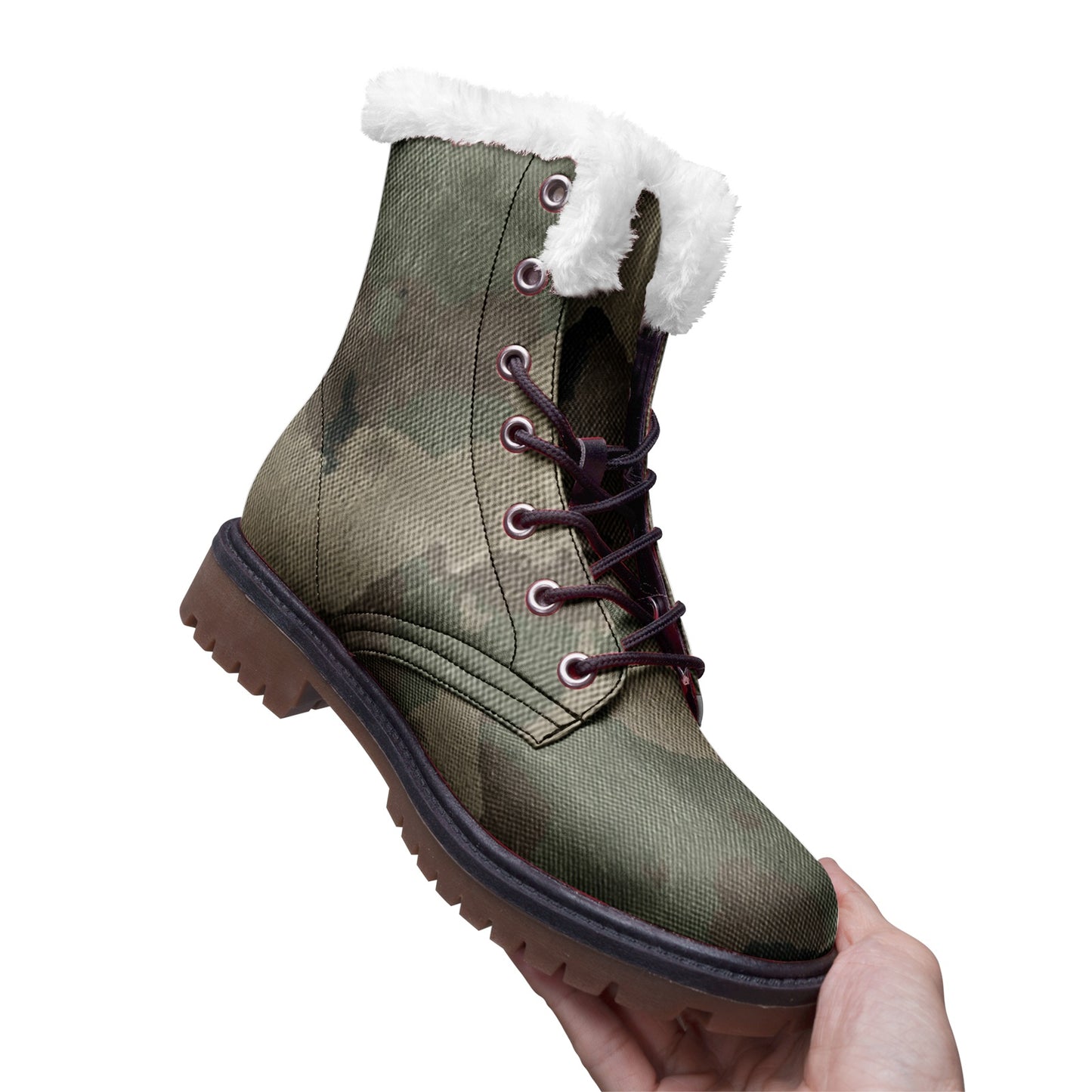 Snow Camo Boots | Dirty Brown Camouflage