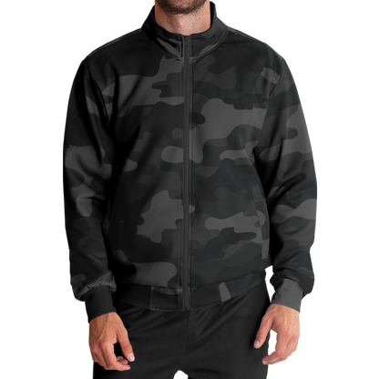 Camo Track Jacket | Unisex | Black Camouflage