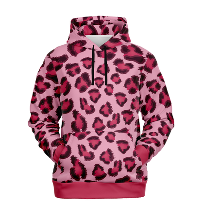 Leopard Hoodie | Pink, Cherry, and Black