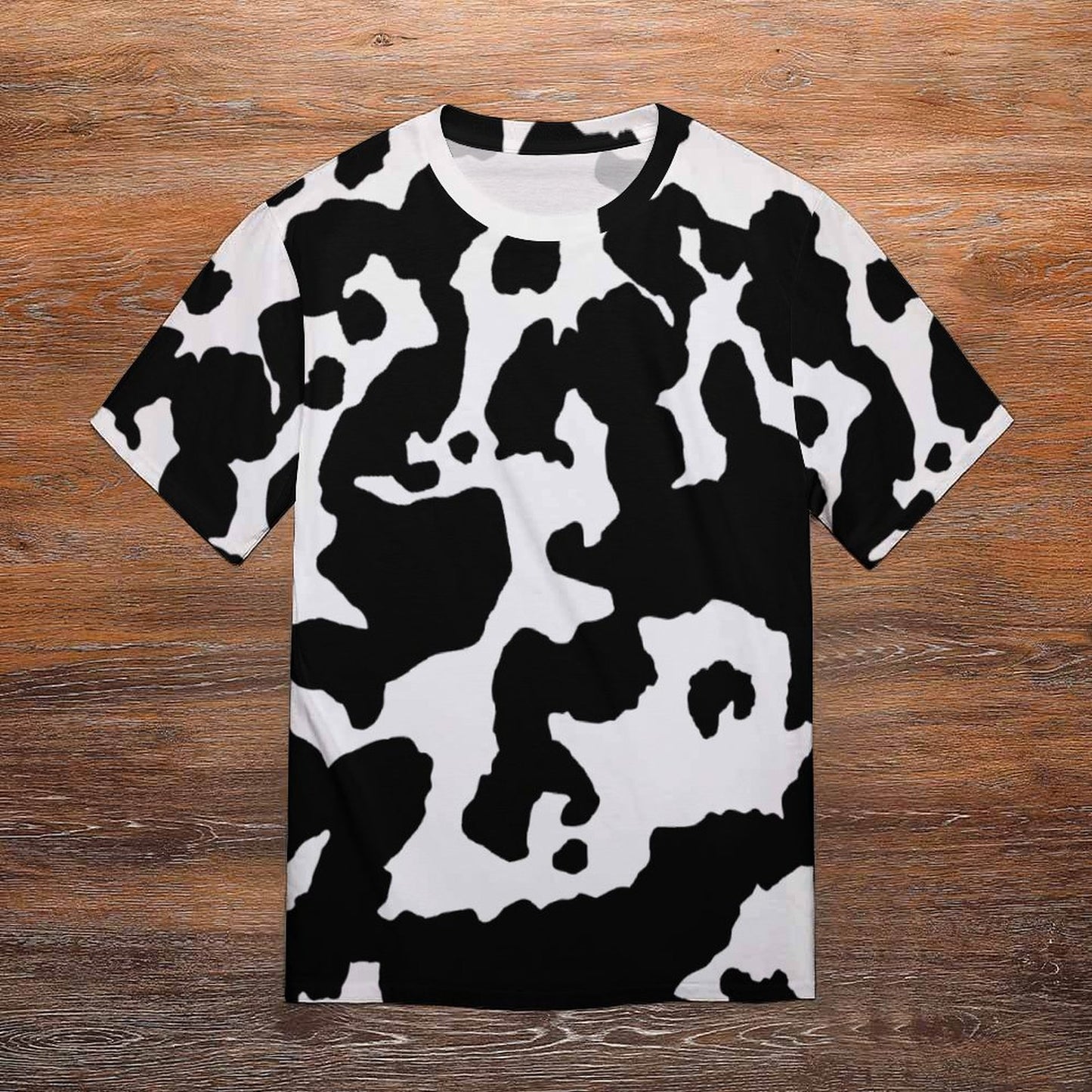 Camo Shirt | Black & White Cow Camouflage T