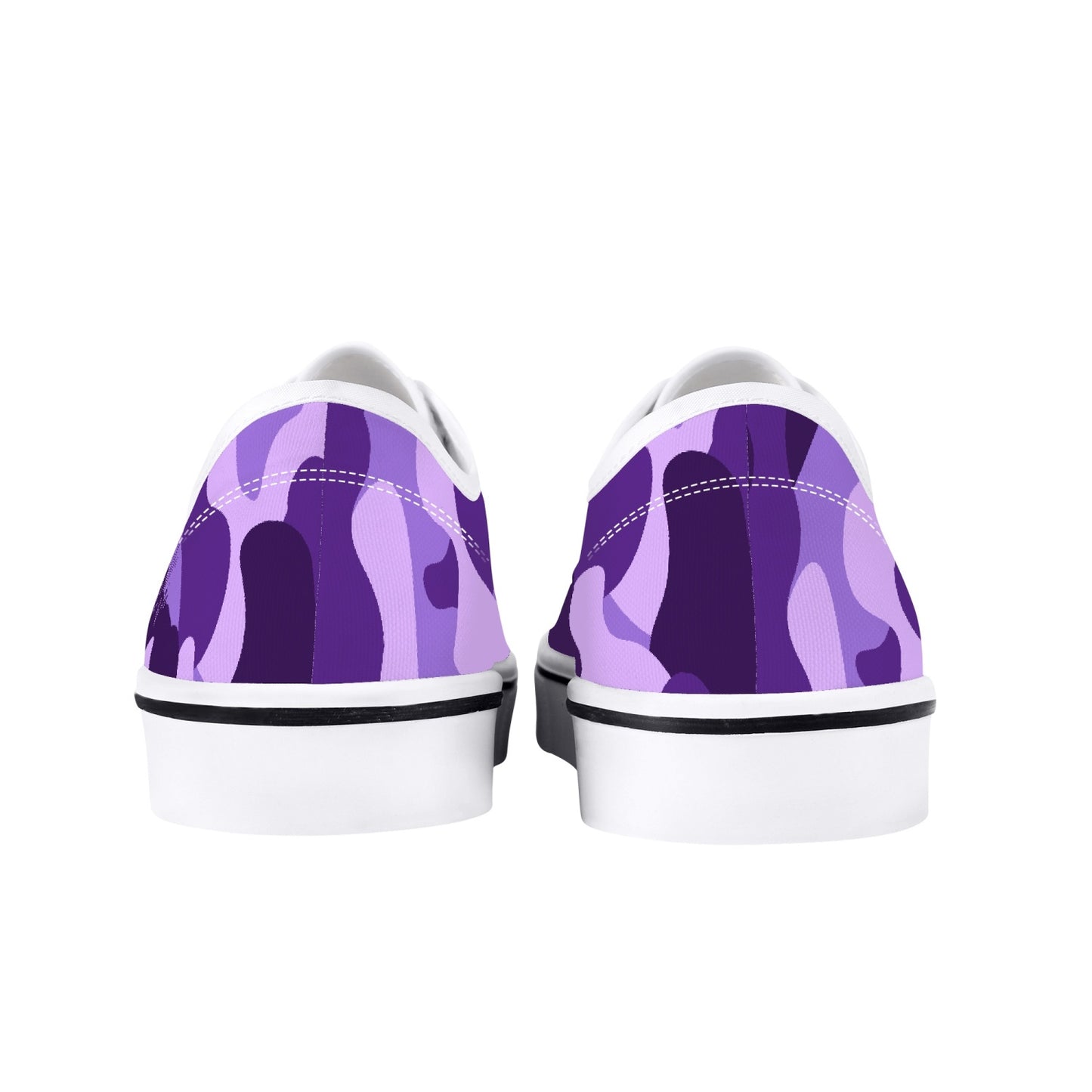 Camo Skate Shoes | Purple, Blue, and Mauve Camouflage