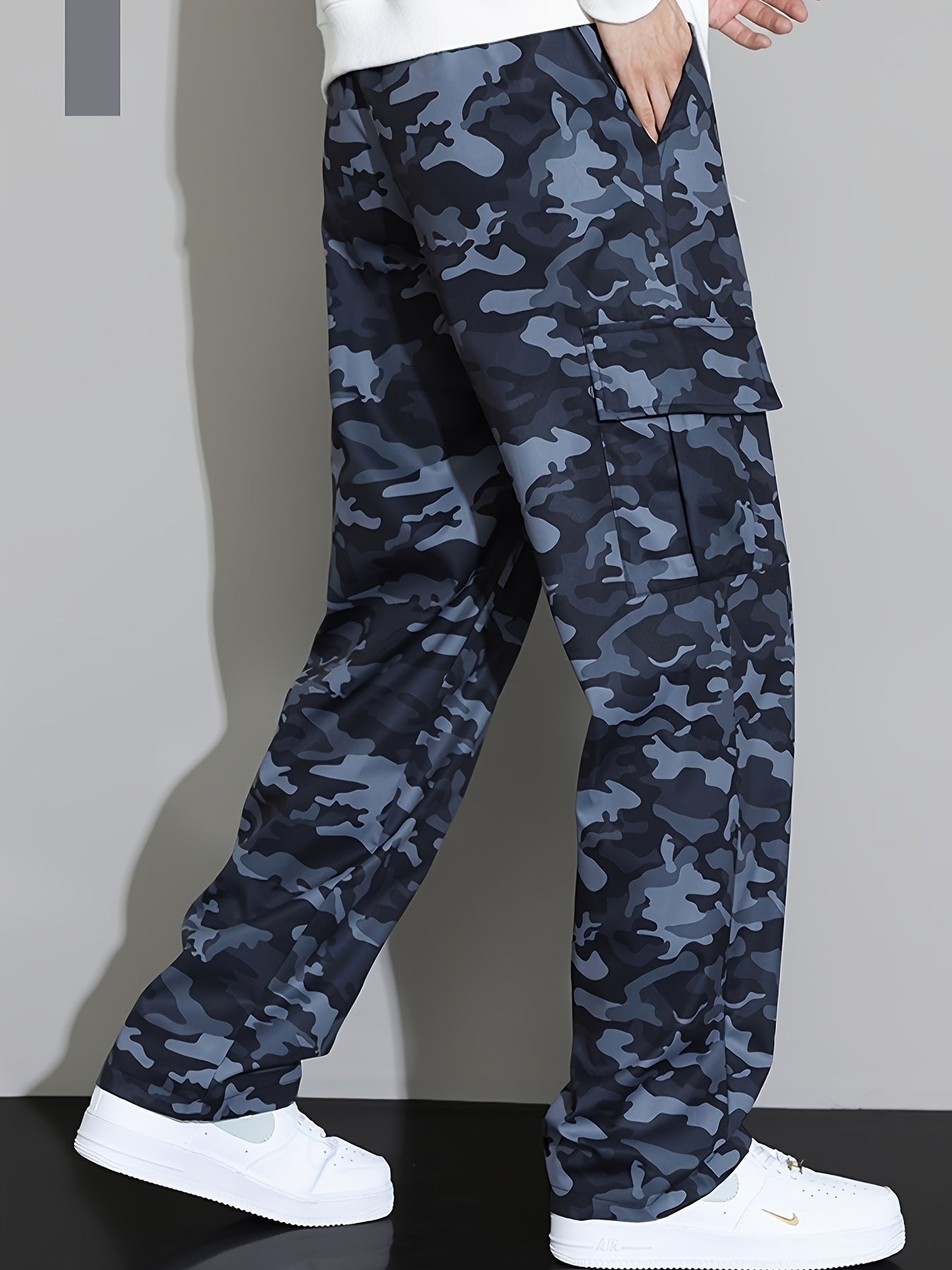 Camo Cargo Pants for Men | Available in Green or Grey