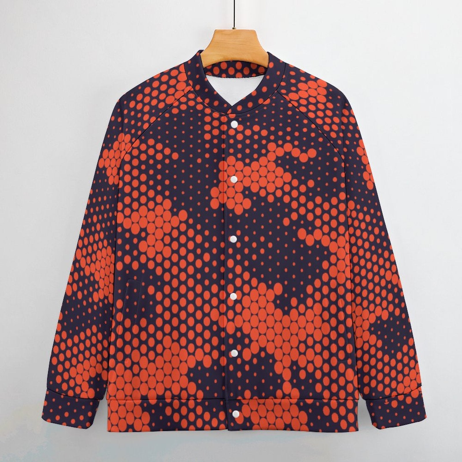 Men's Camo Jacket | Orange & Blue Digital Camouflage