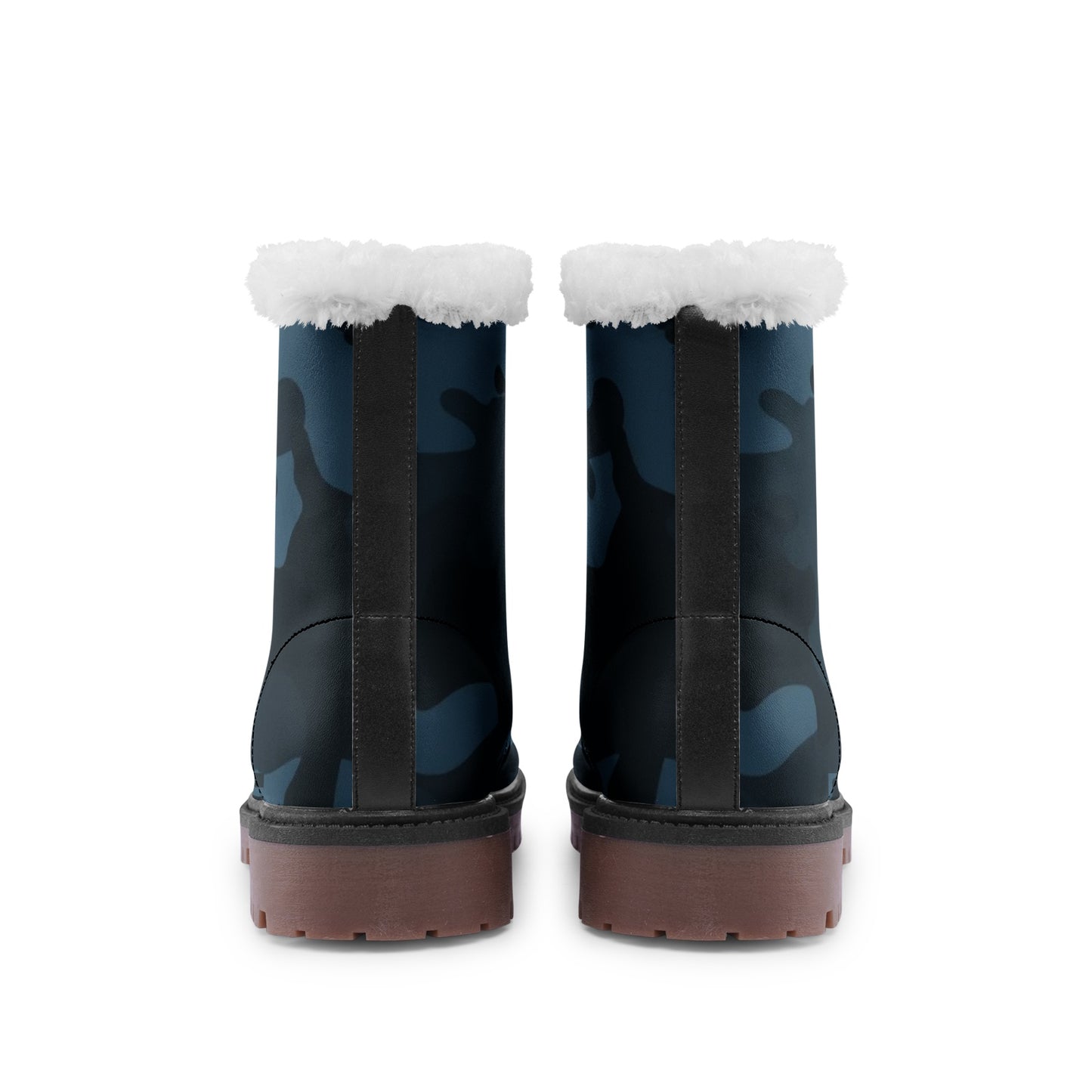 Snow Camo Boots | Dark Blue Camouflage