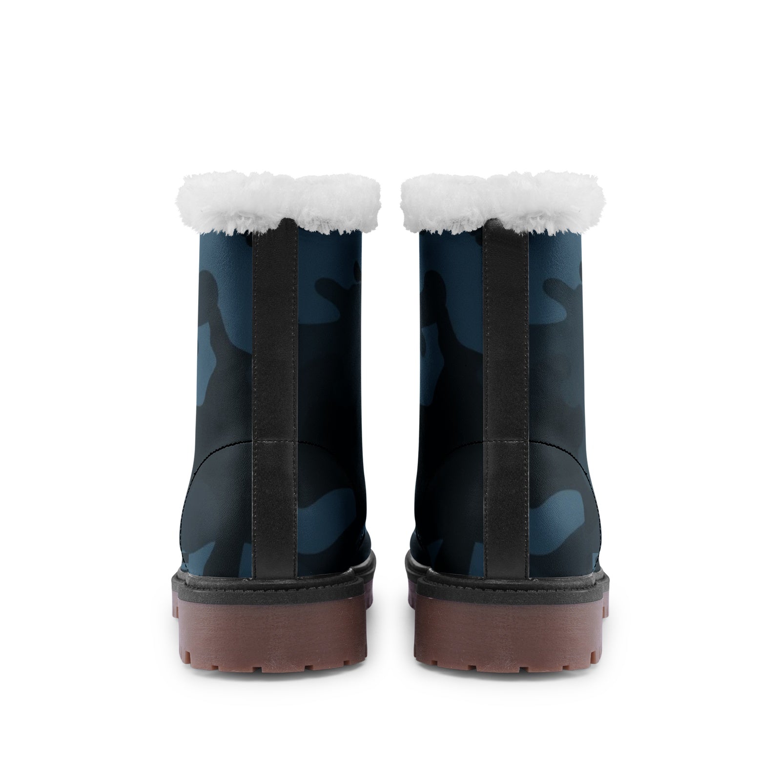 Snow Camo Boots | Dark Blue Camouflage