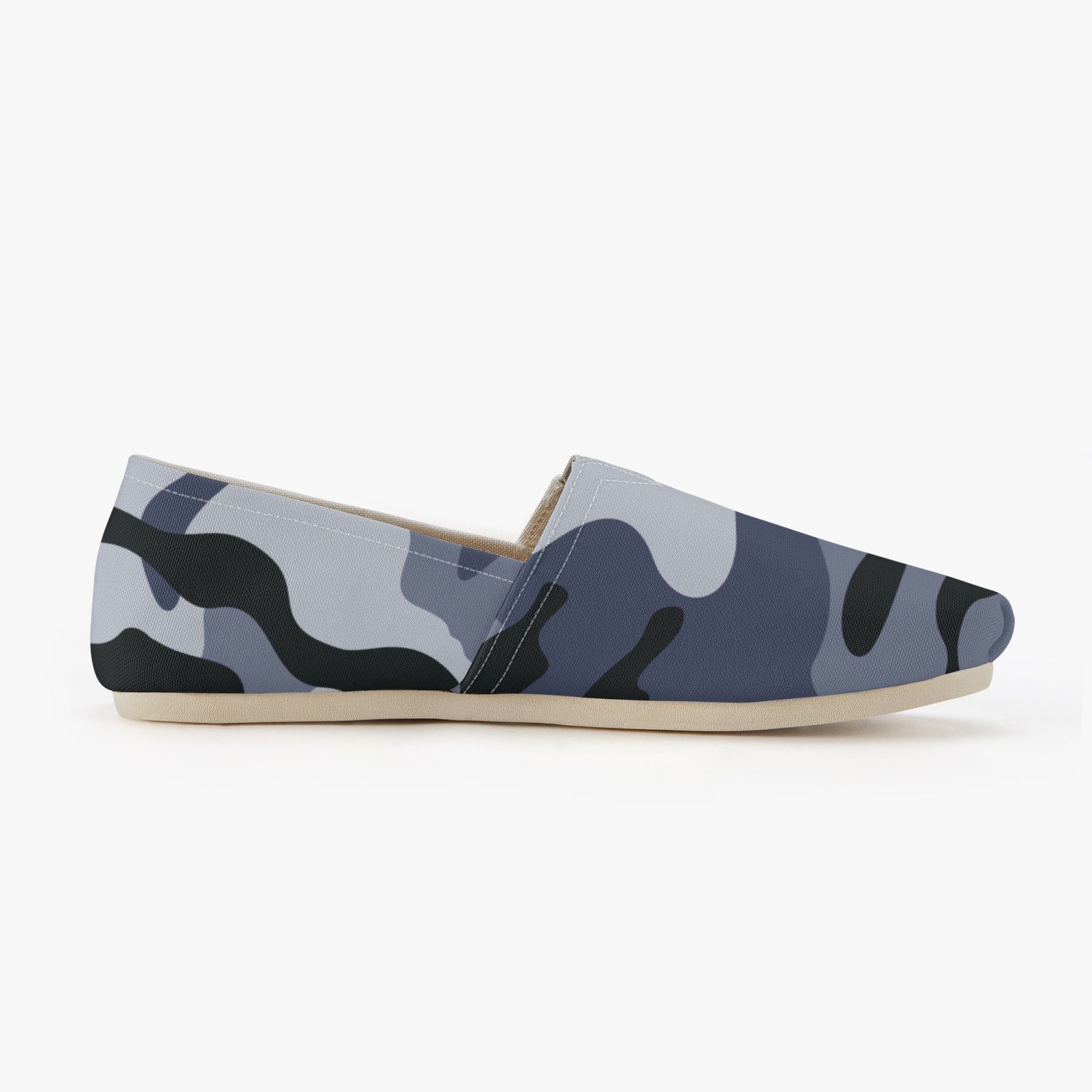 Camo Toms | Light Blue Camouflage Canvas Shoes