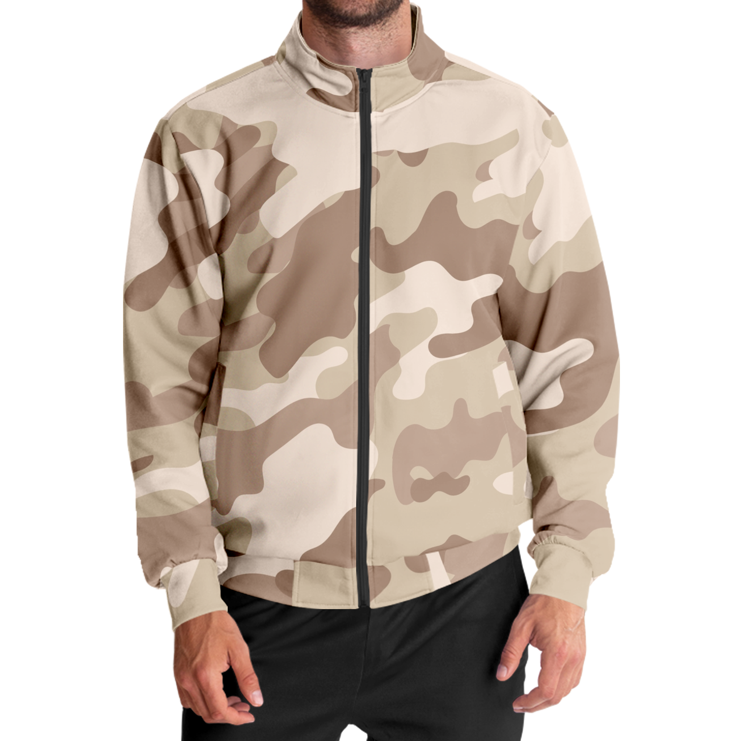 Camo Track Jacket | Brown Desert Camouflage